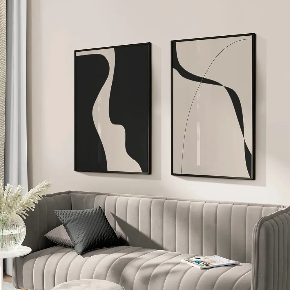Abstract Minimal Art Print Line Drawing Poster