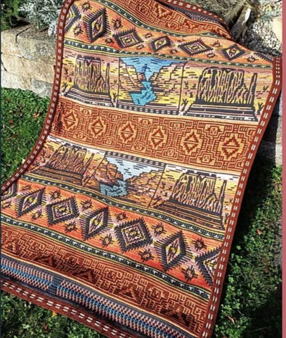 Spirit of the Southwest Mosaic - Throw