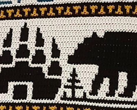 Bear Spirit - Afghan block - Free