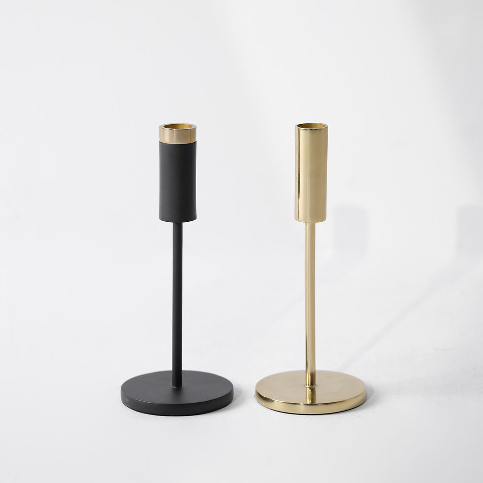 サムネイル： o-26s | Candle Stand Black / Brass