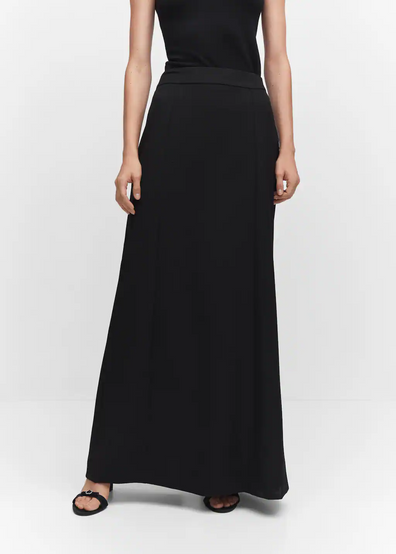 Tendance Jupe longue noire Mango