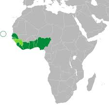 The map of ECOWAS as of 2025