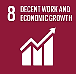 SGD 8 Decent work and economic growth sign