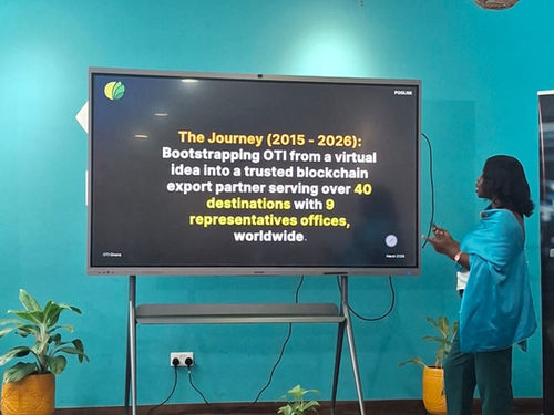 The journey of OTI captured in a PowerPoint presentation format