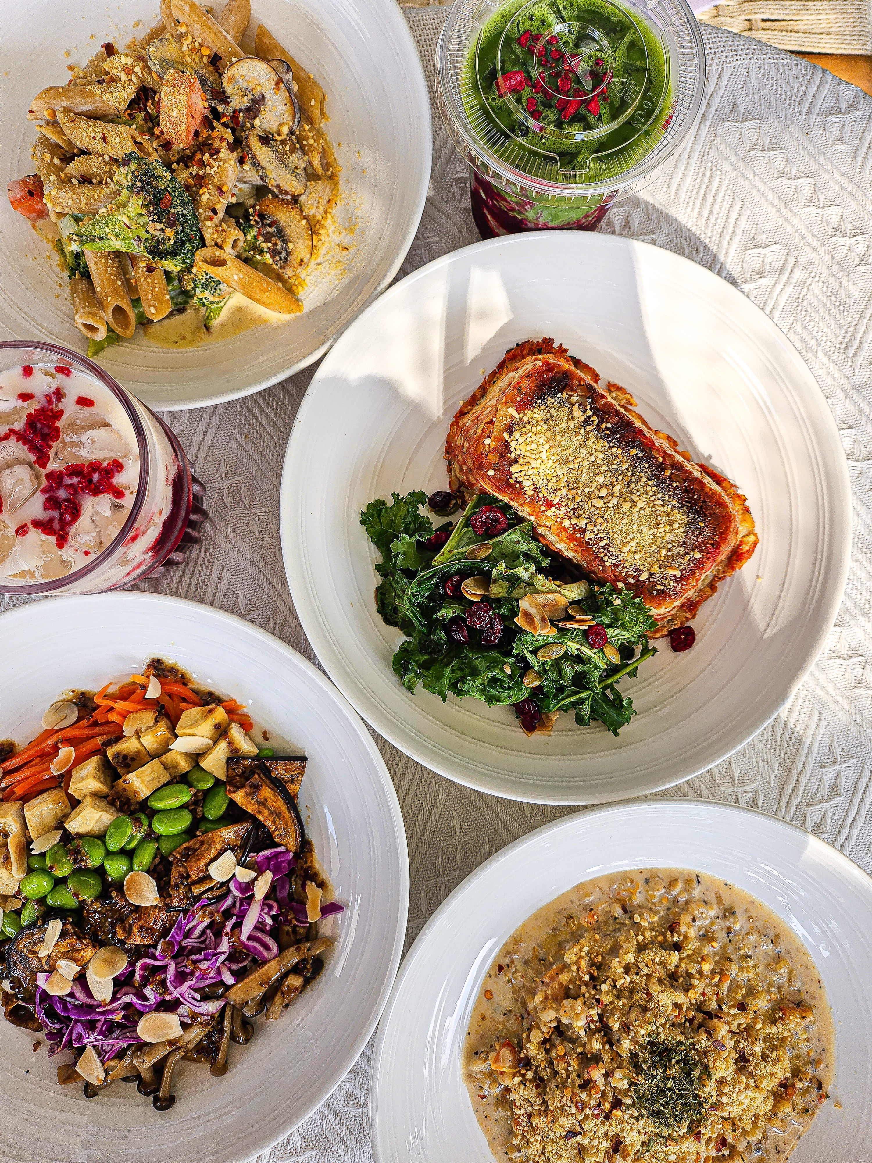 Arranged Food and Objects