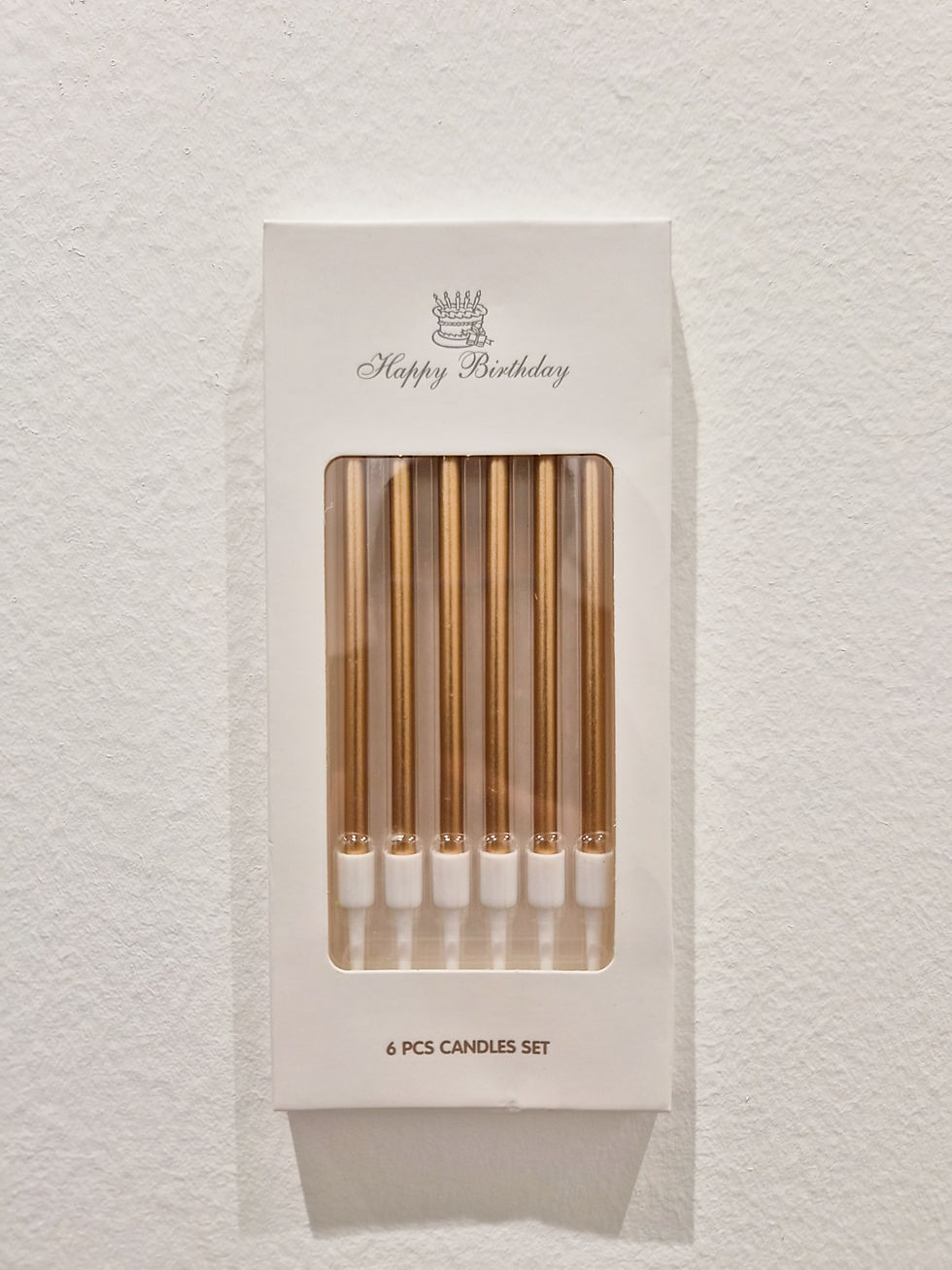 rose gold long candles