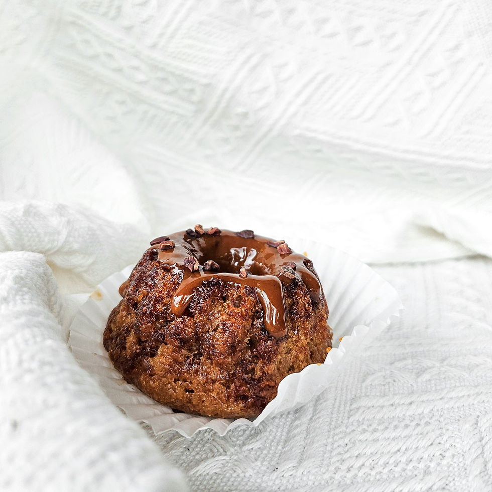 Thumbnail: vegan coffee salted butterscotch mini bundt cake from Lilac Oak perfect for gifting