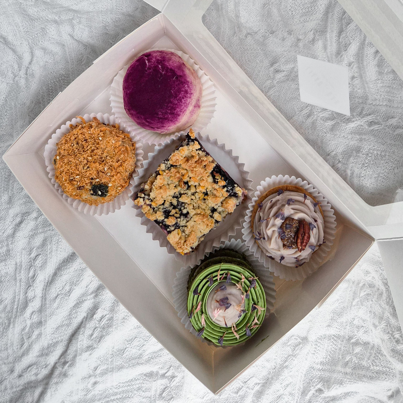 Vegan Taro Bake Box from Lilac Oak