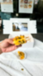 vegan Mango Passionfruit Custard Tart from Lilac Oak