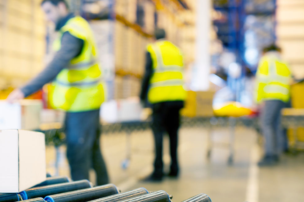operatives working in a warehouse