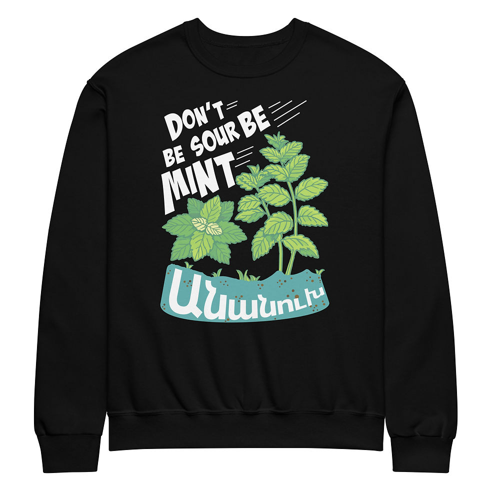 Mint - Crew neck Armenian sweatshirt