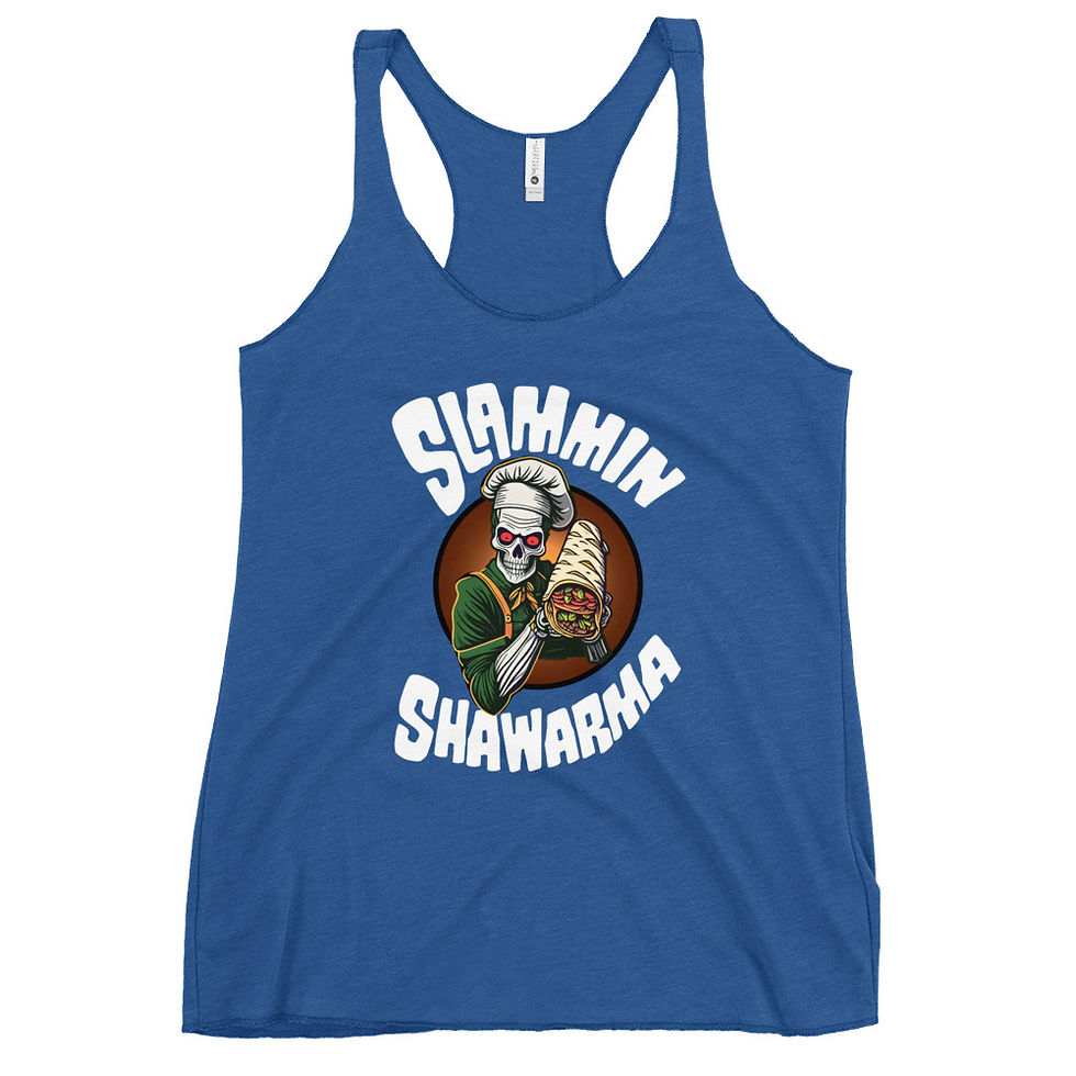 Thumbnail: Slammin Shawarma - Women's Racerback Tank Top Armenian shirt