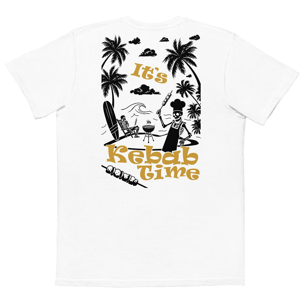 Kebab Time - Men's garment-dyed pocket Armenian t-shirt