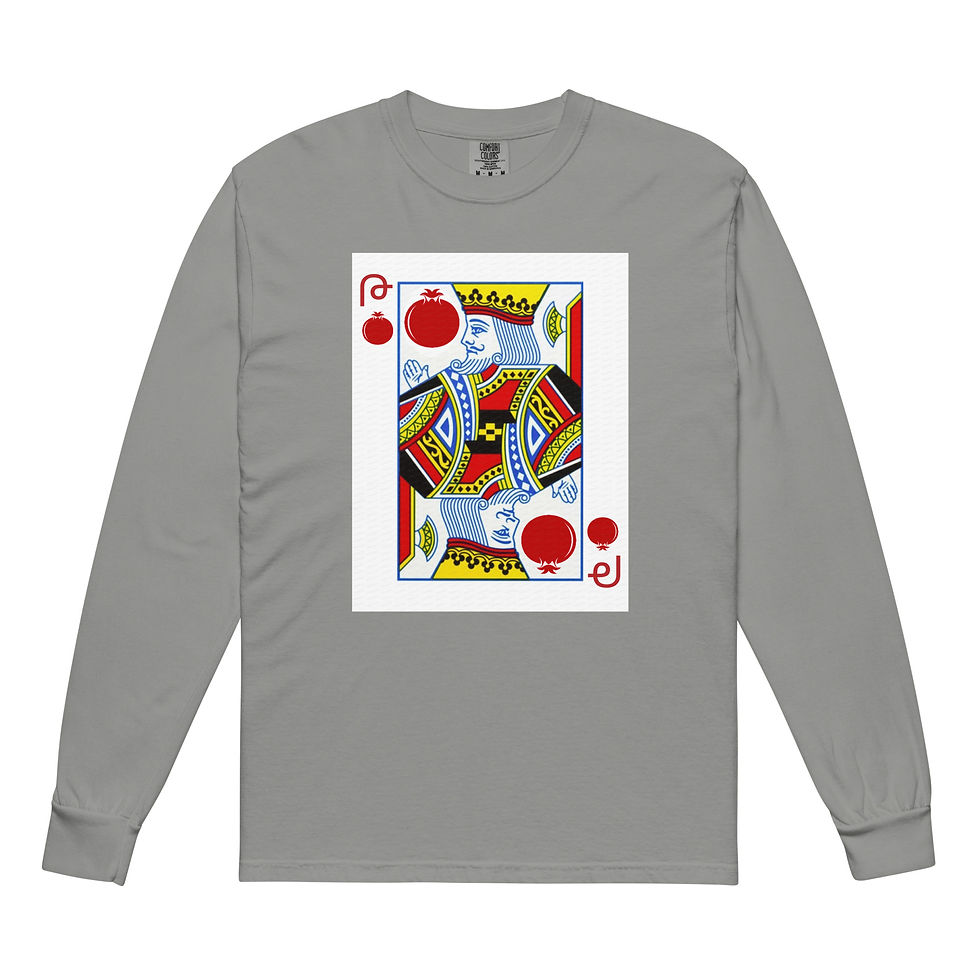 Thumbnail: King of Pomegranates - Garment-dyed heavyweight long-sleeve shirt