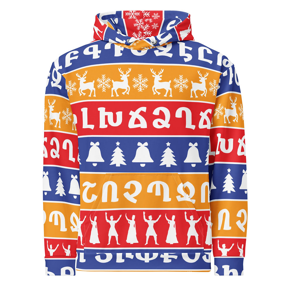 Armenian Christmas - Armenian colors Unisex Hoodie