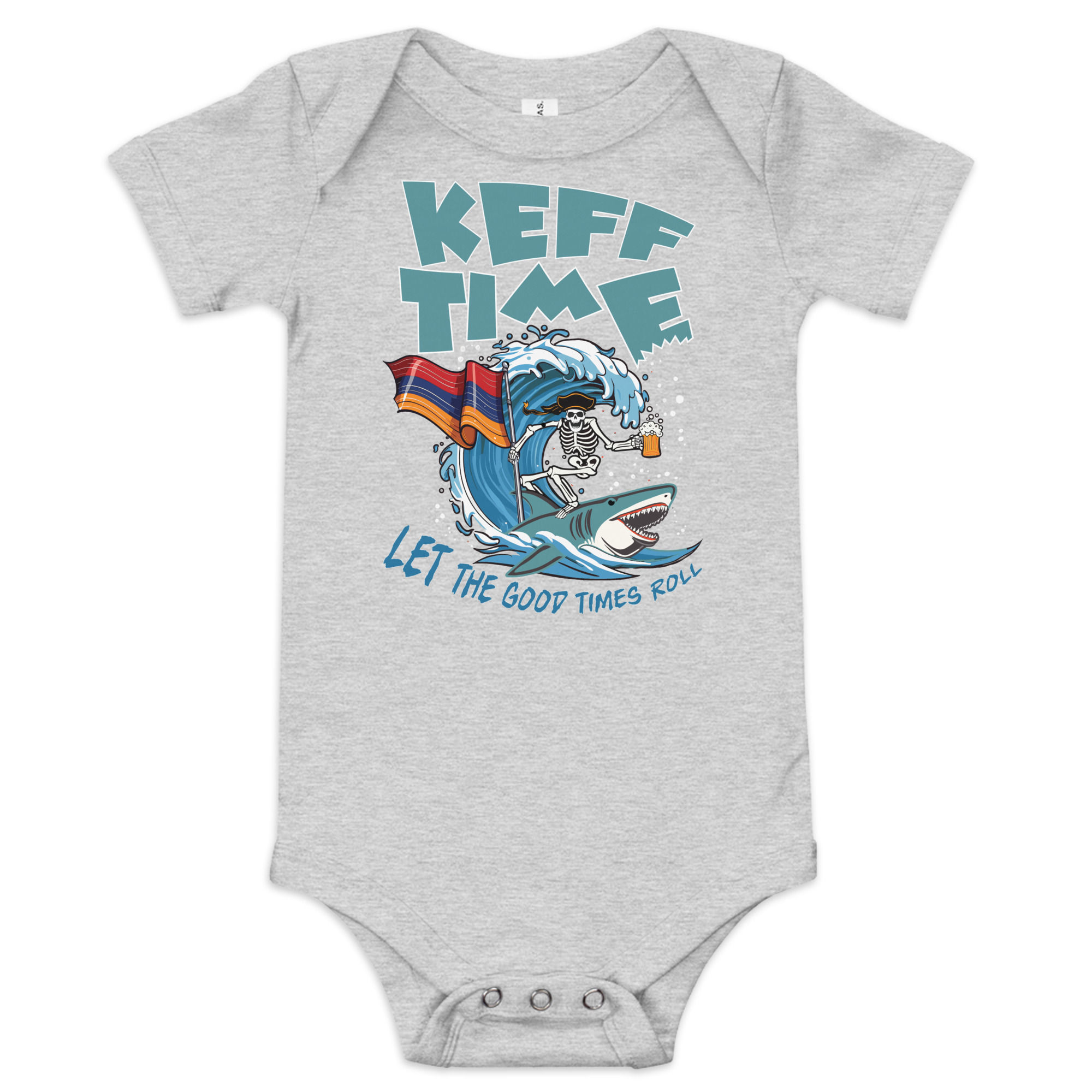 Keff Time - Baby short sleeve one piece Armenian Onesie