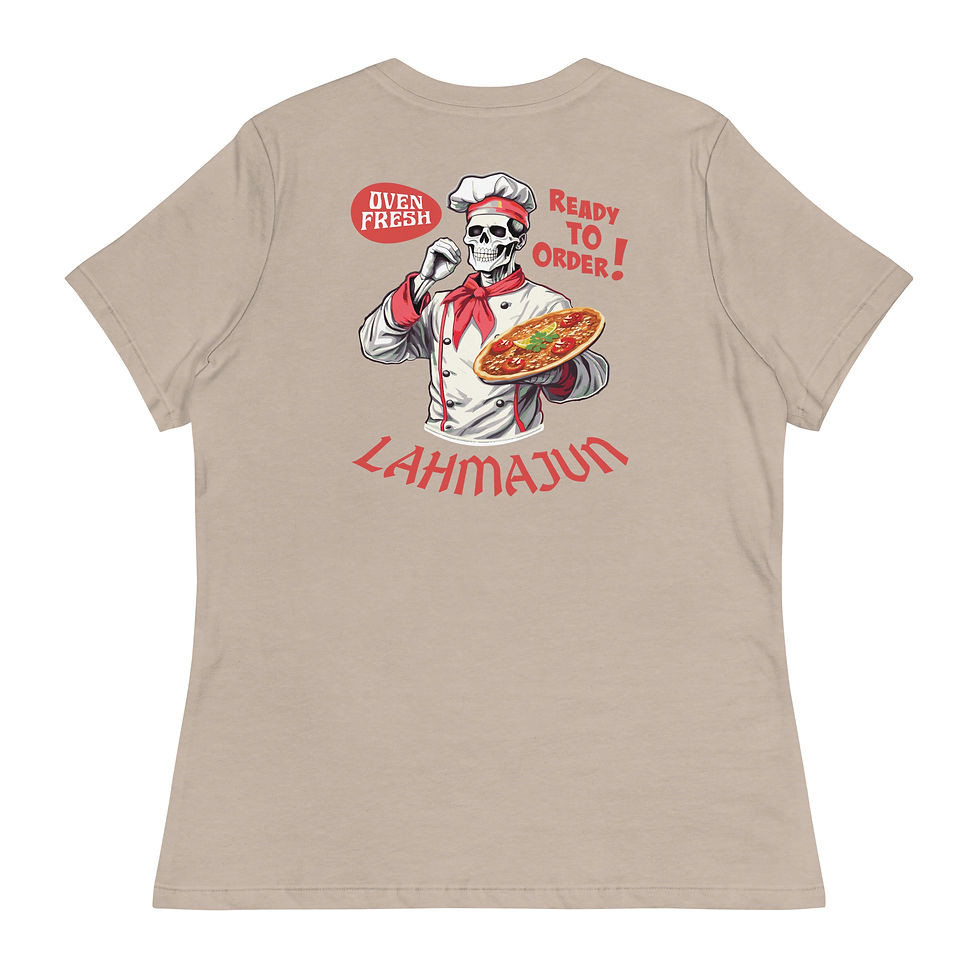 Thumbnail: Lahmajun Lover - Women's Relaxed Armenian T-Shirt