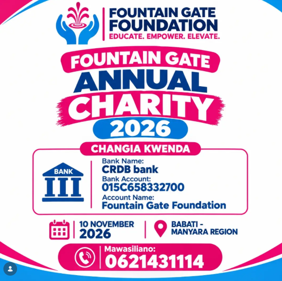 Fountain Gate Annual Charity 2026 Spreading Hope in Babati