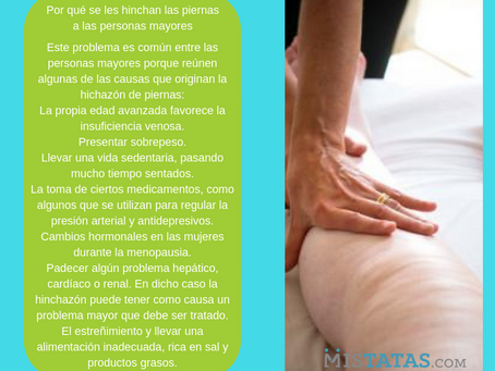 Por qué se les hinchan las piernas a las personas mayores