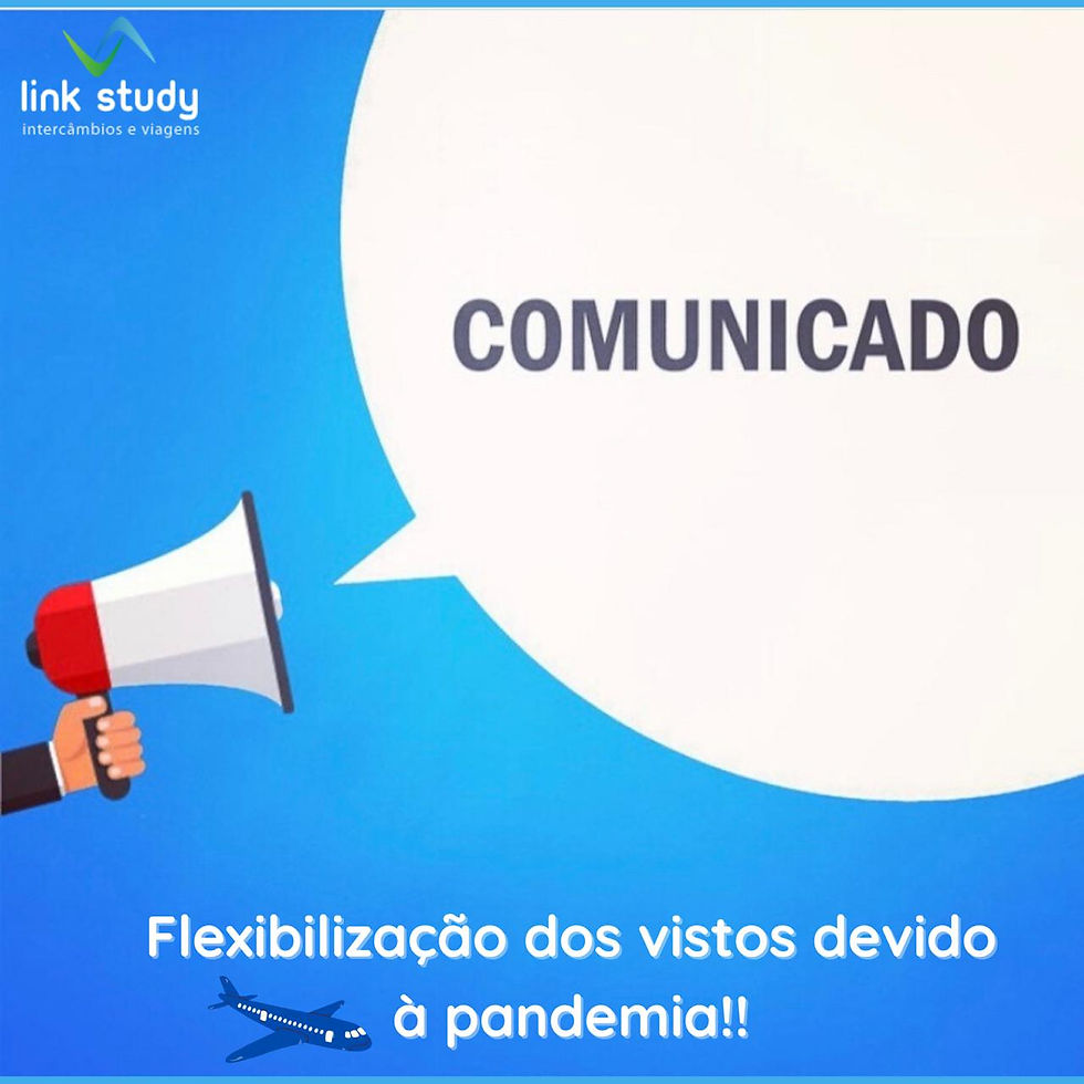 Flexibilização dos vistos devido à pandemia.