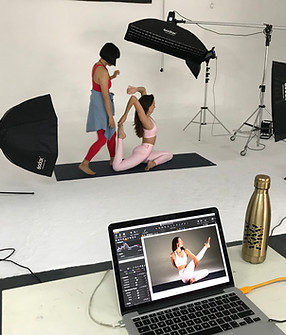 Yoga shoot in Rosebank Studio