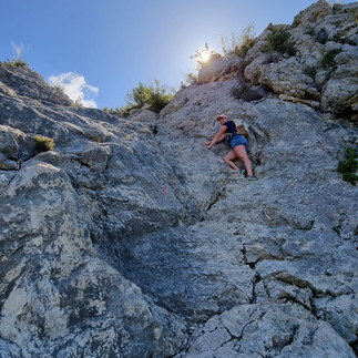 Randonnée la Sainte Victoire (passage difficile)