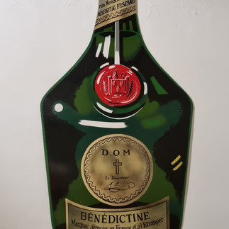 Peinture bouteille de Bénédictine