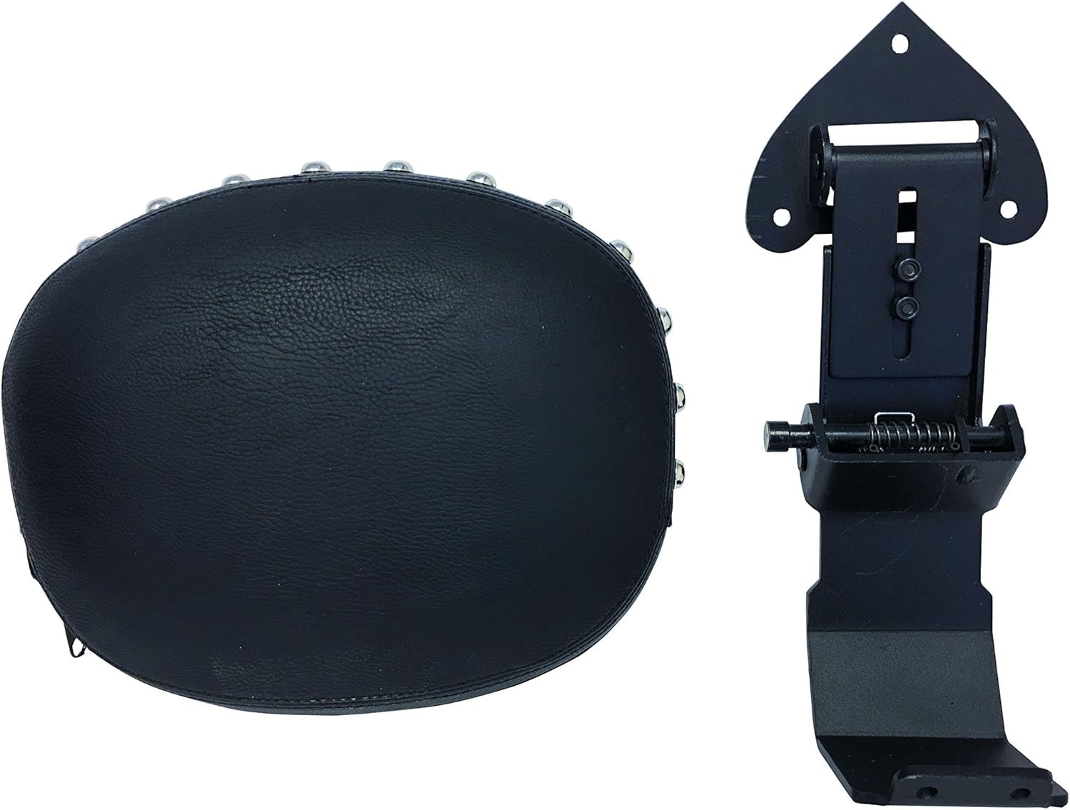 Studded Round - Fully Adjustable Driver's Backrest for 05+ Suzuki Boulevard C50