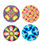 Thumbnail: 10 cm stone mandala design coaster set 4pcs