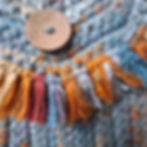Thumbnail: 'Kelso’ – Bright Boho crochet bag with tassel fringe & adjustable strap