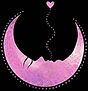 logo of a pink crescent moon