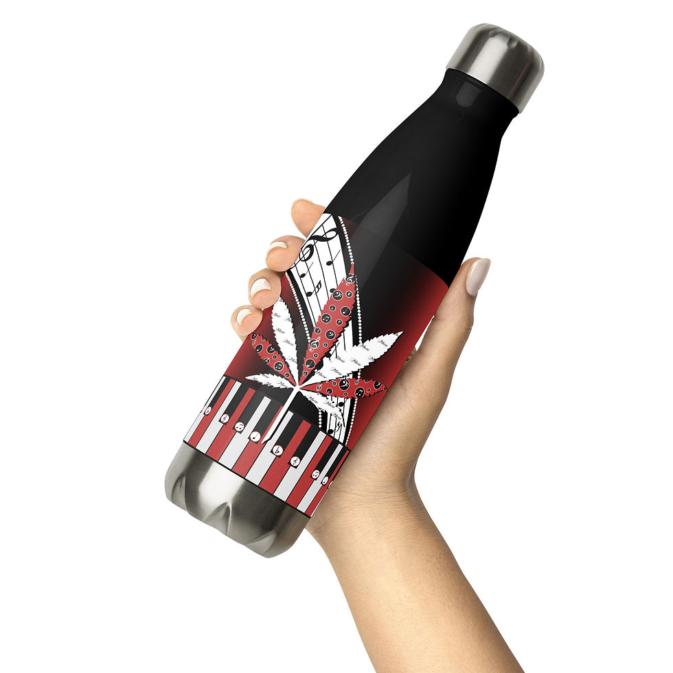 Thumbnail: Red Piano Stainless Steel Water Bottle