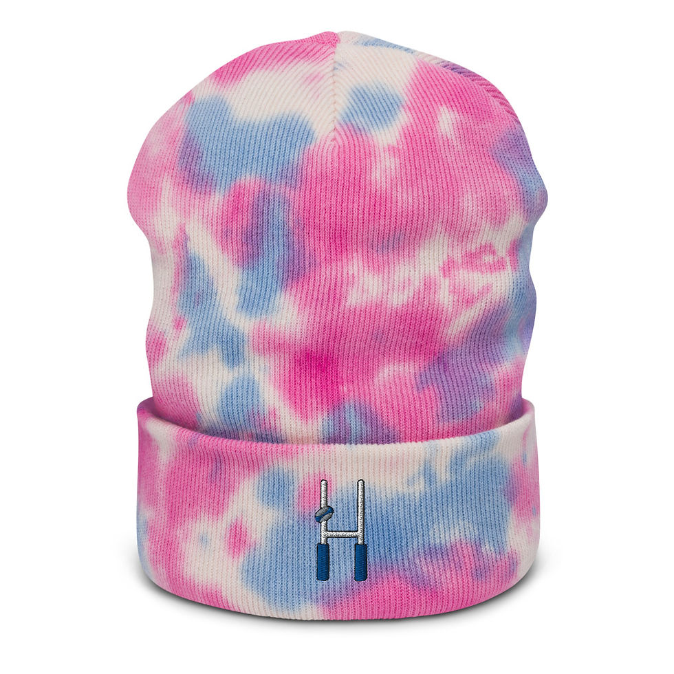 Rugby Uprights Tie-dye beanie