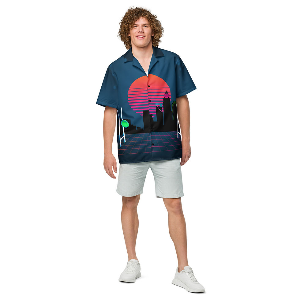 Thumbnail: Barbarians Vaporwave Button Up