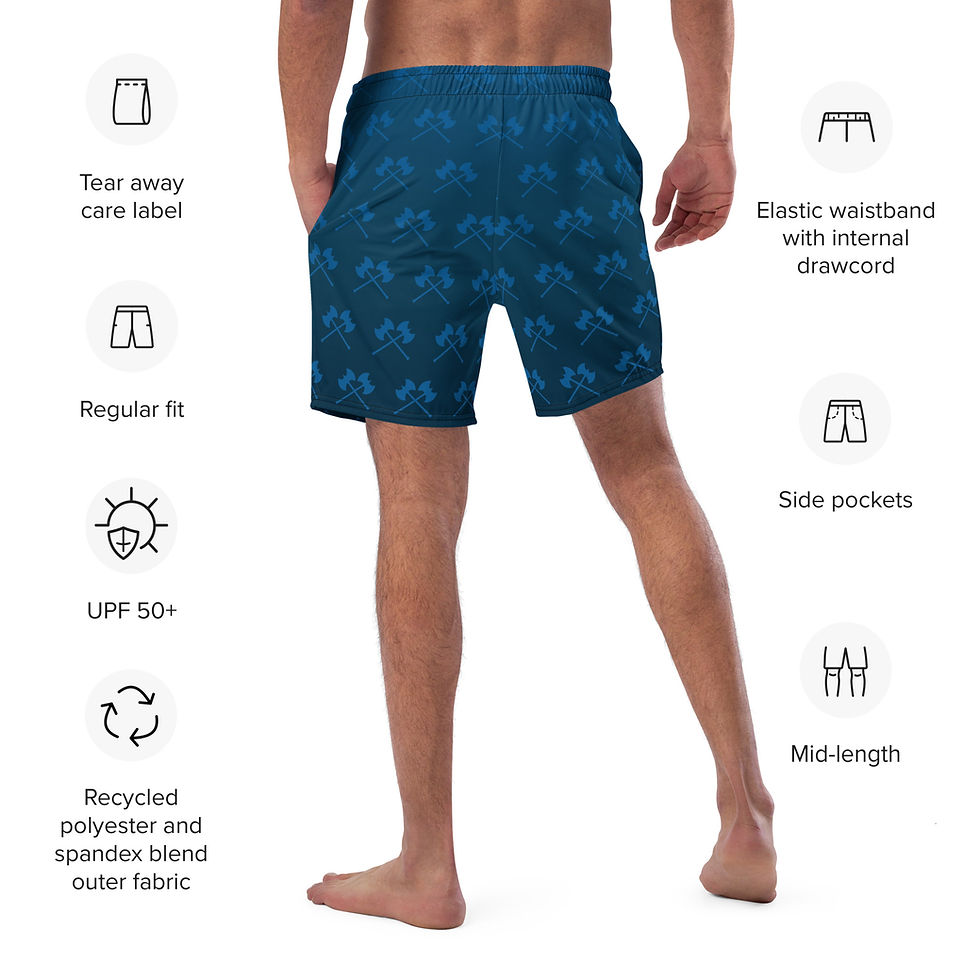 Thumbnail: Charlotte Barbarians Barbos Men's swim trunks