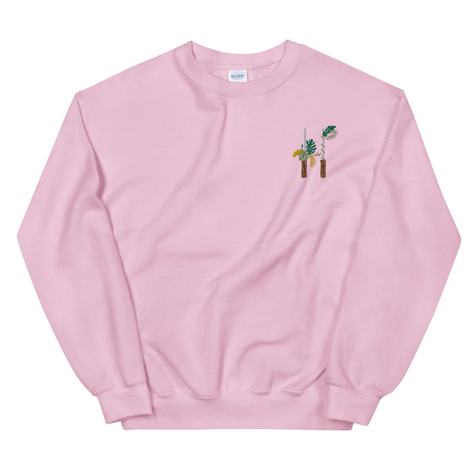 Thumbnail: Tropical Rugby UprightsUnisex Sweatshirt