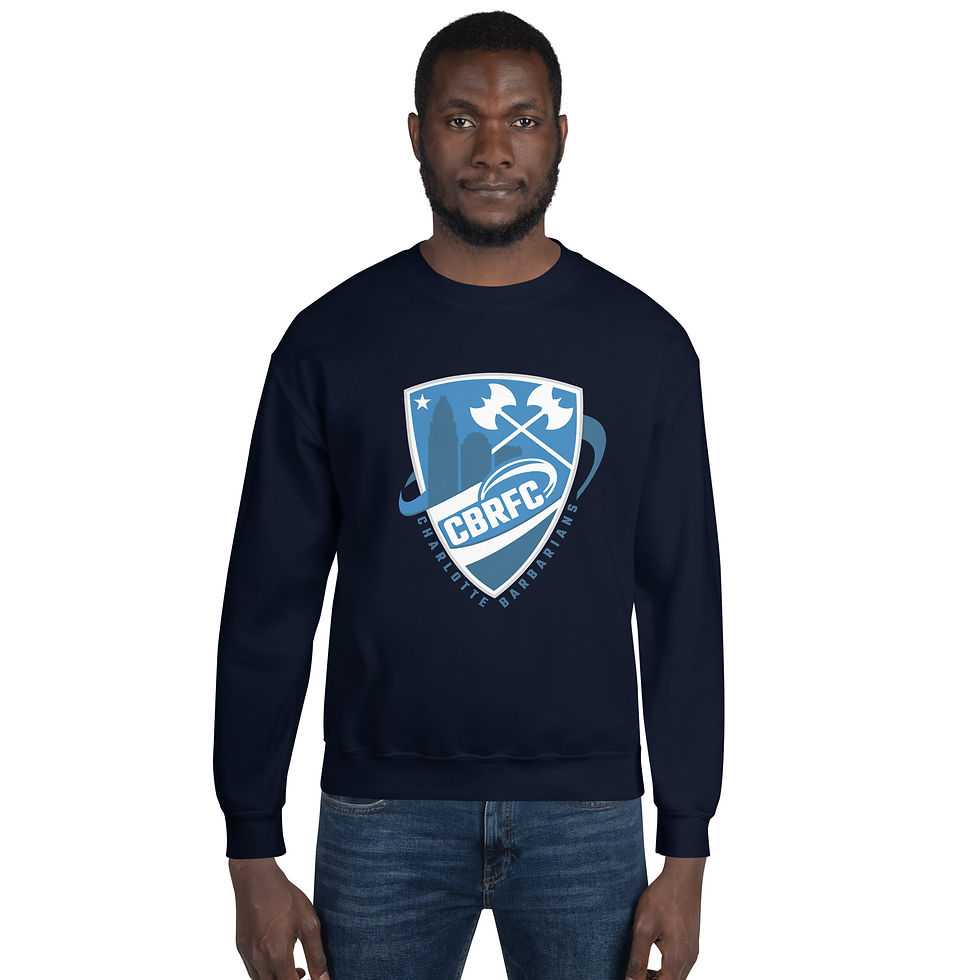 Thumbnail: Charlotte Barbarians Large Crest Unisex Sweatshirt