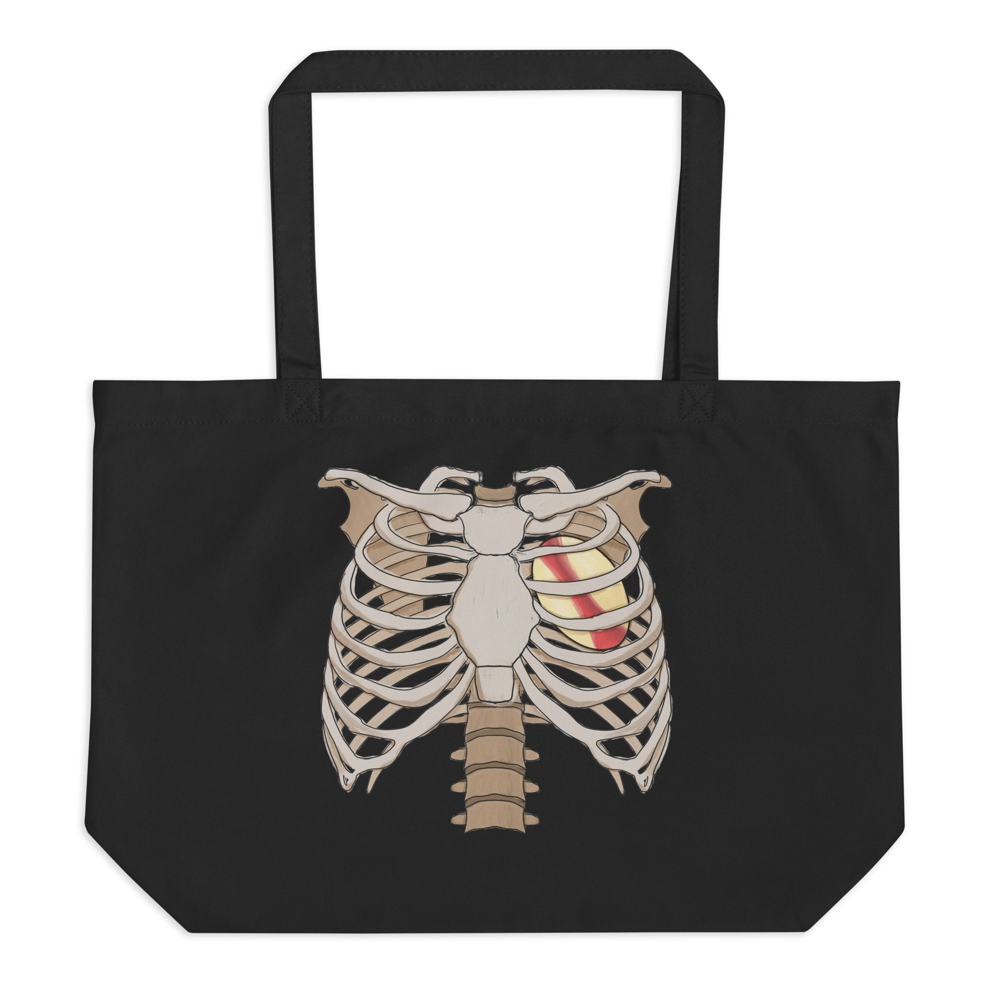 Rugby Skeleton Large organic tote bag 