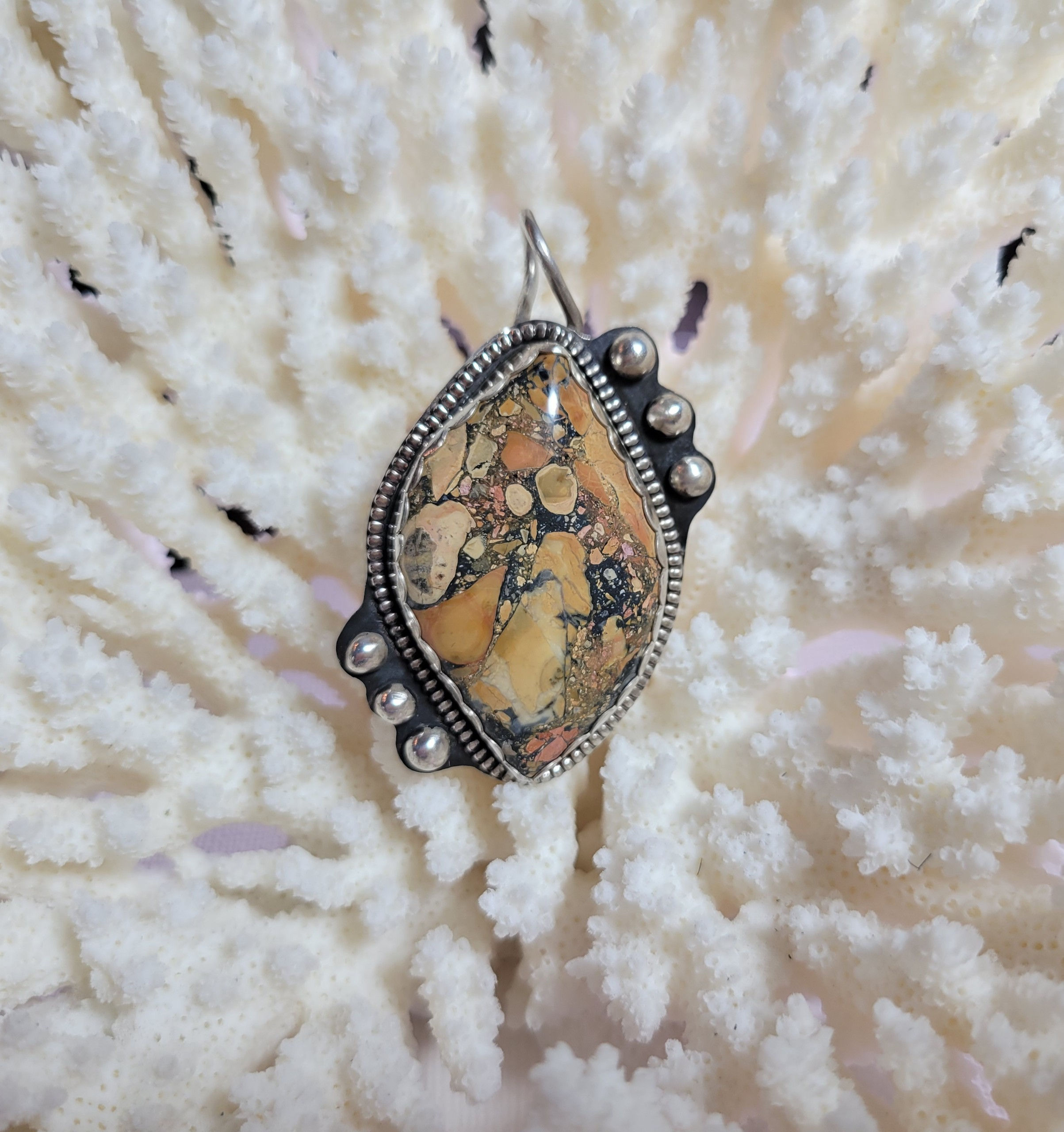 Maligano Japser w/Beads Pendant