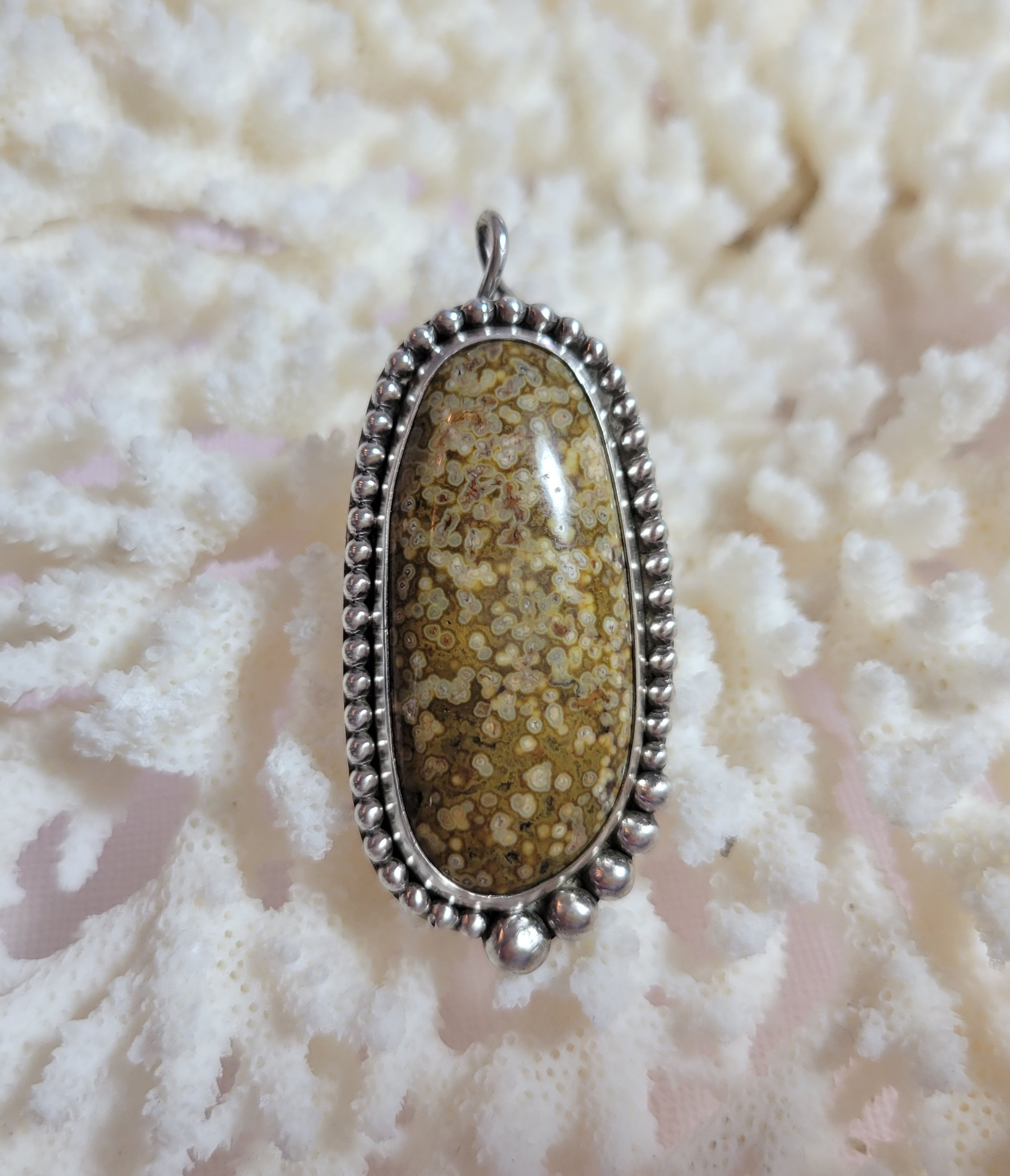 Oolitic Jasper Pendant