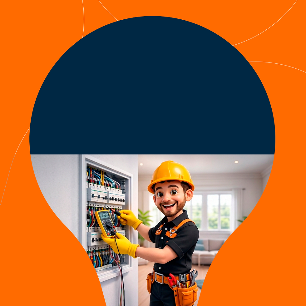 profissional verificando quadro de energia