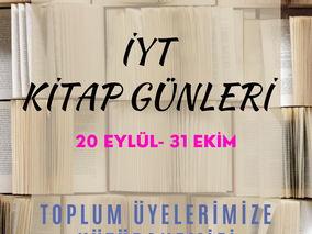 İYT KİTAP GÜNLERİ BAŞLIYOR...