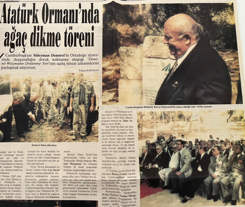 1999 Şalom Gazetesi haber küpürü(Av.Yakup Barokas)