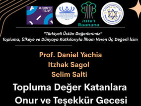 Türkiye'den İsrael'e Uzanan Başarı Hikayeleri: Üç Değerli İsme Özel Onur Gecesi