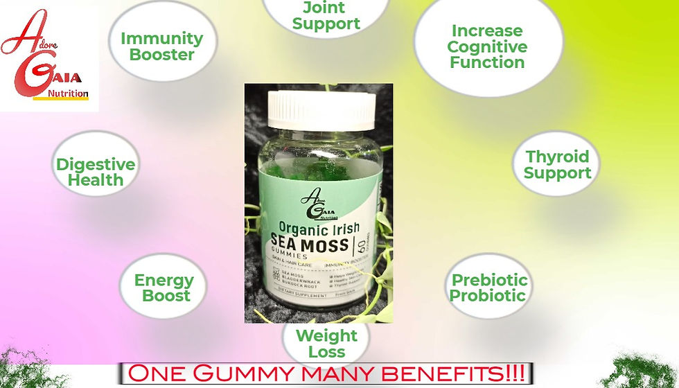 Thumbnail: Organic Irish Sea Moss Gummies- Thyroid/Joint Support + Increase Cognitive