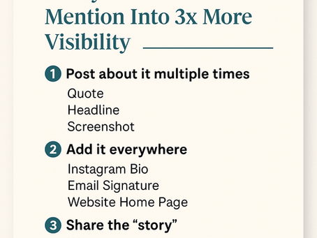Did you know you can use the mention feature to make something visilible?