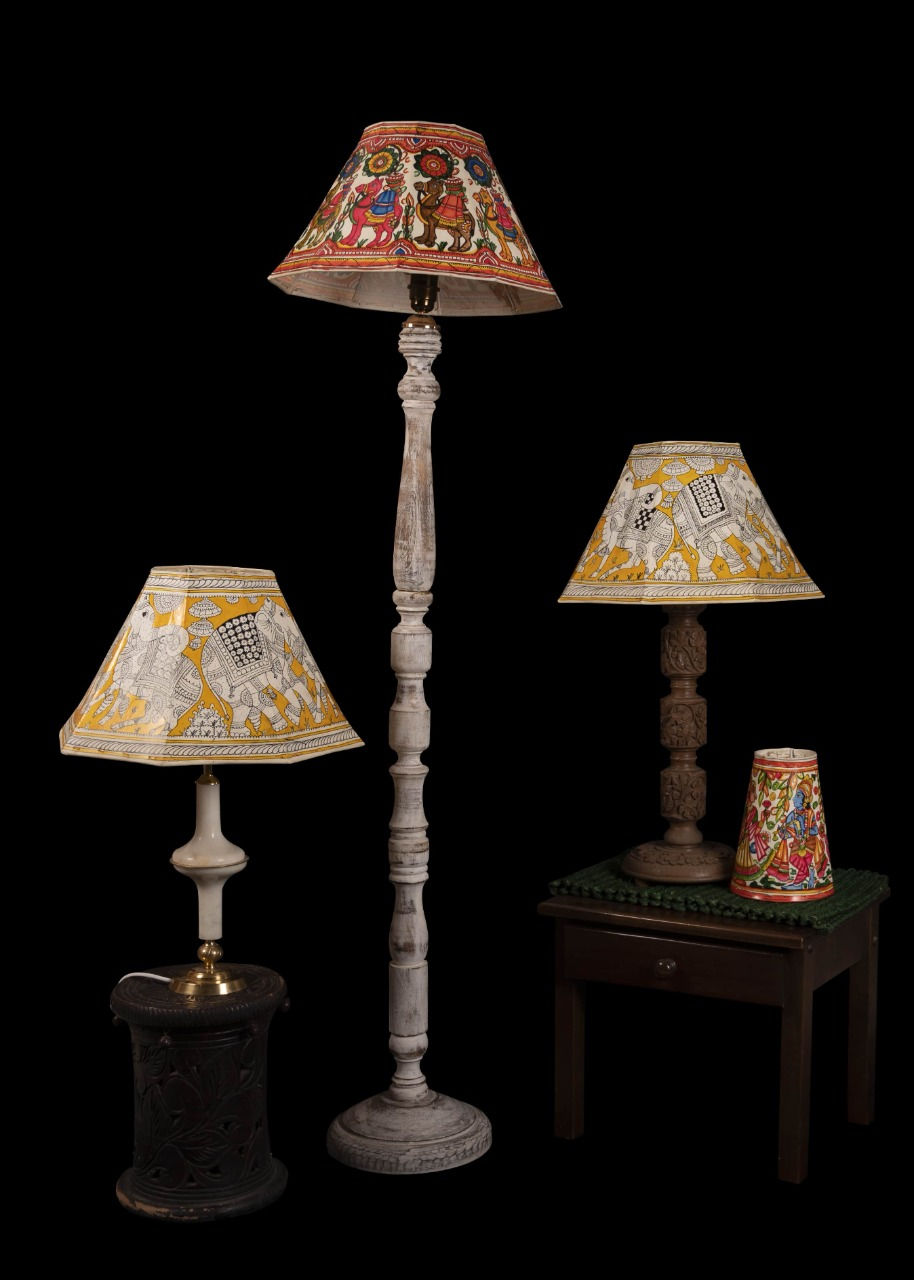 Set of Leather Lamps