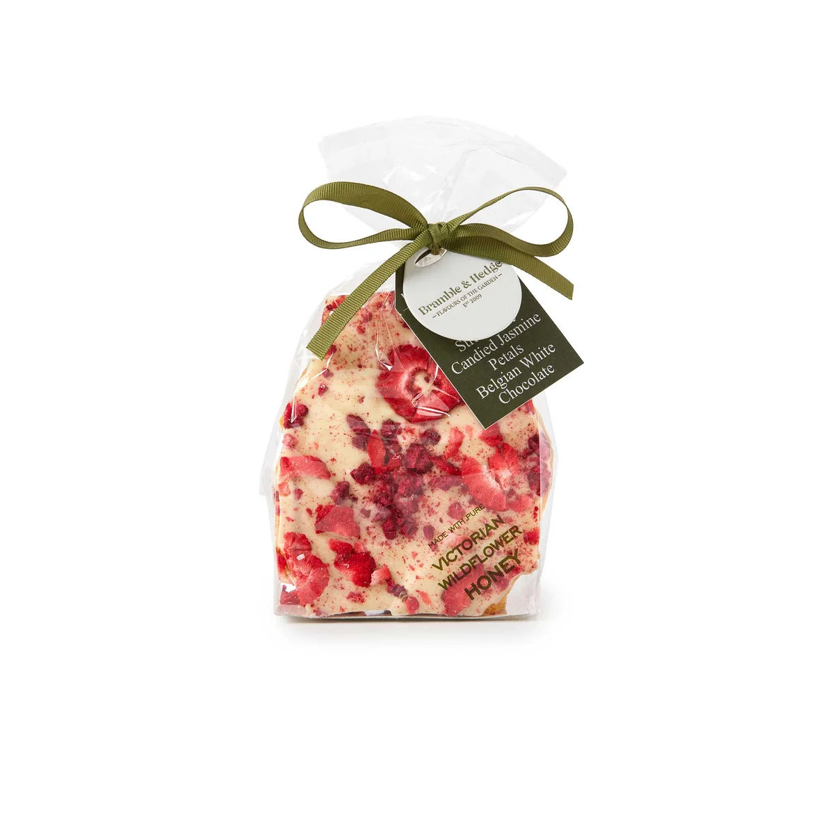 Raspberry, Strawberry & White Belgian Chocolate Honeycomb