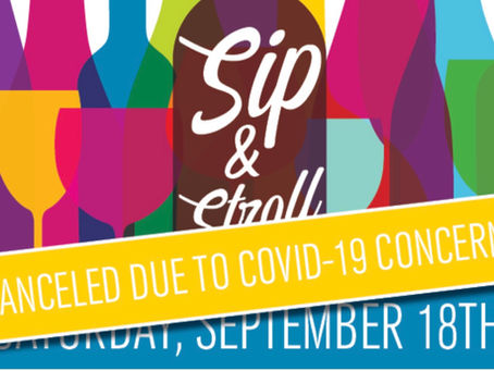 2021 Sip & Stroll canceled due to rising COVID-19 concerns