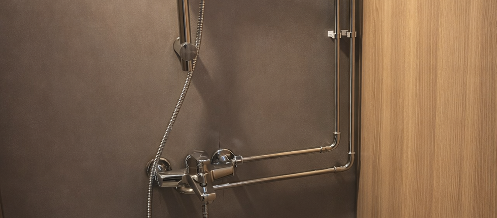 Shower facility at Wink @ Jalan Besar